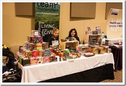Vending at the conference - two faithful booth managers :)