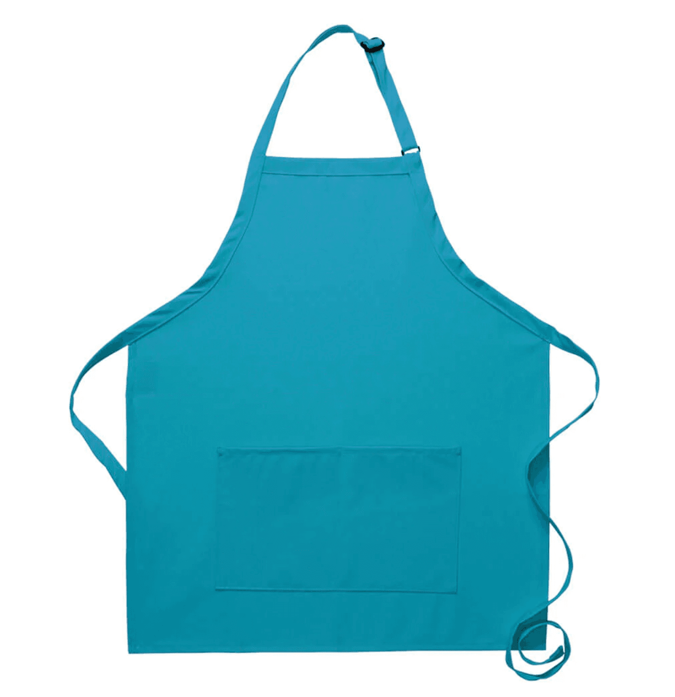 turquoise bib apron