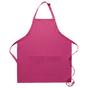 hot pink bib apron