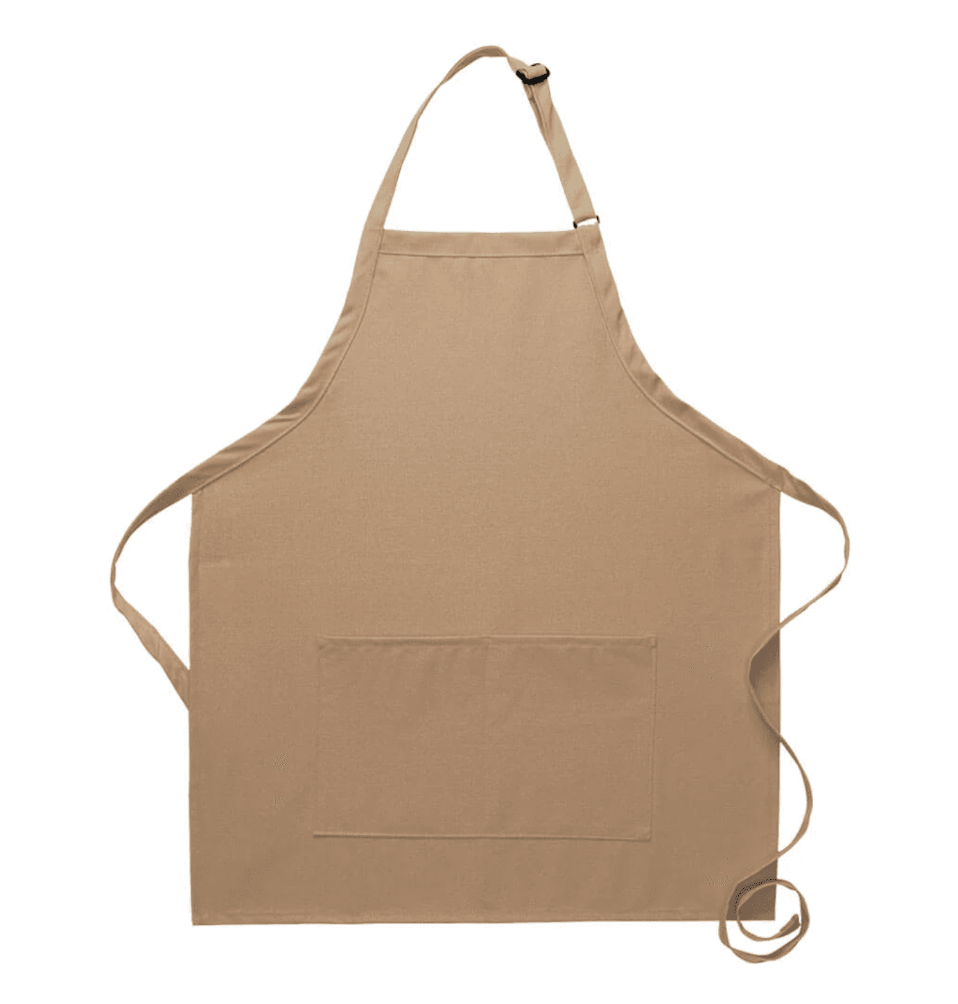 khaki bib apron