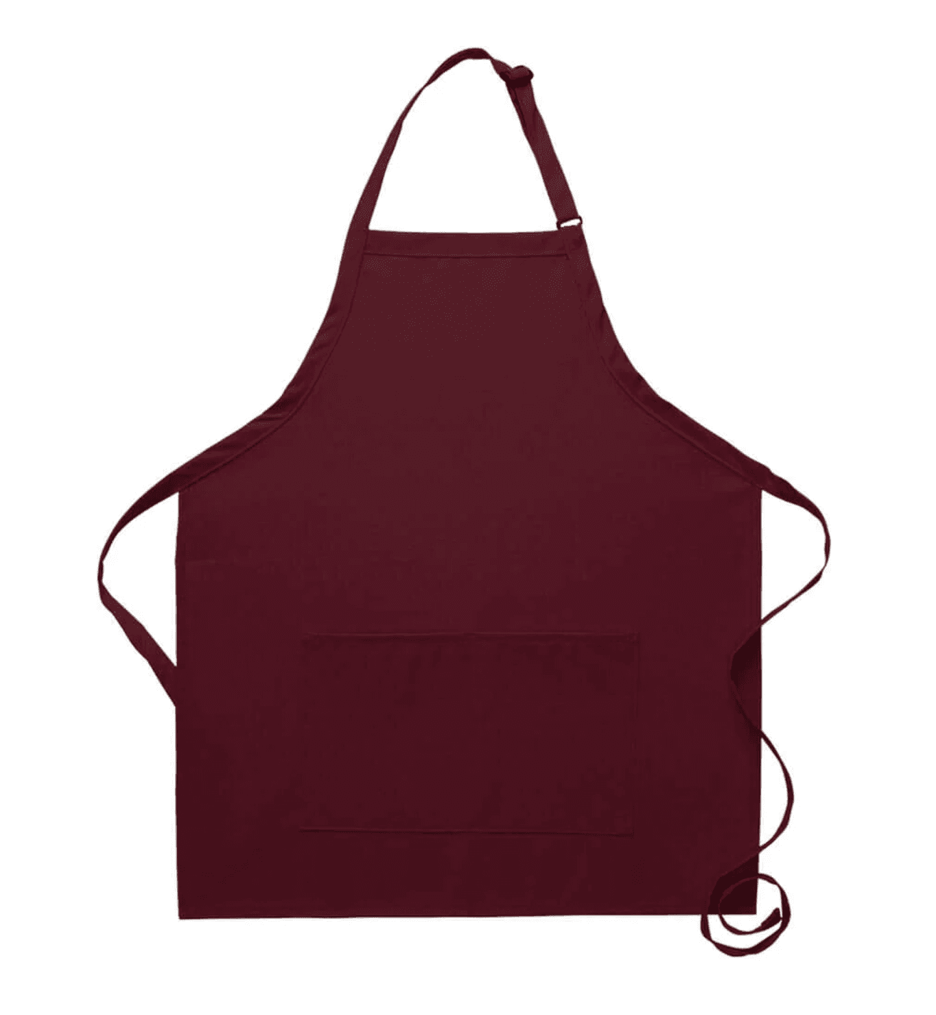 maroon bib apron
