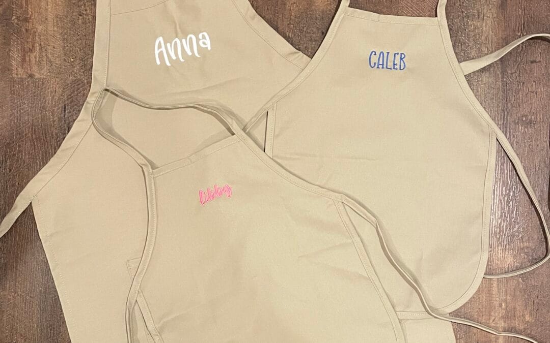 New Product  – Kid’s Aprons!