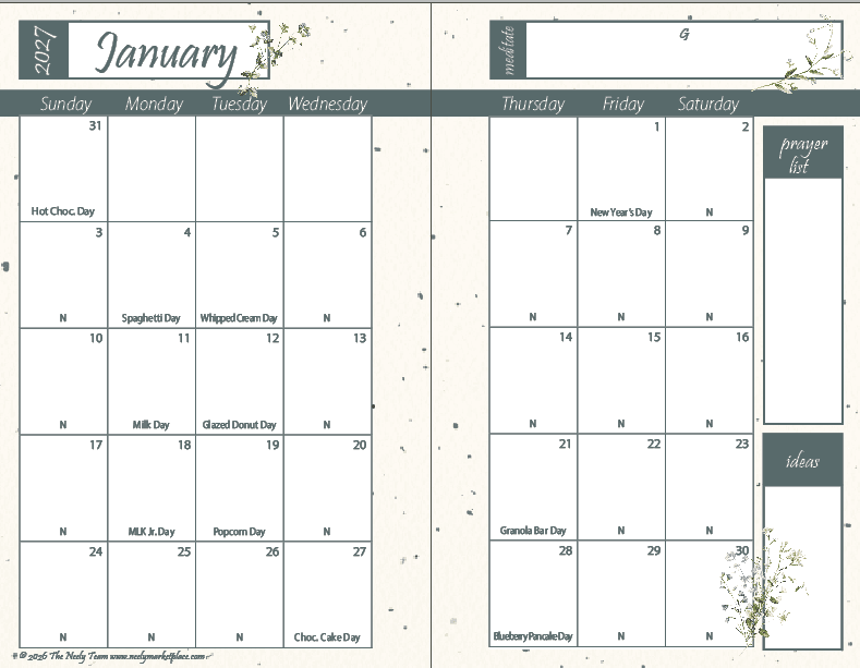 2027 Planner - Vintage Earth Tones Women's Edition - Image 2